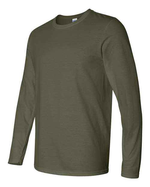 Gildan 64400 - Unisex Softstyle Long Sleeve T-Shirt - Military Green