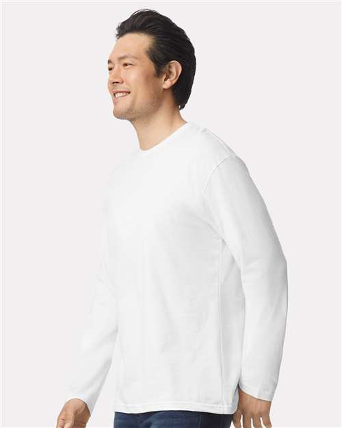 Gildan 64400 - Unisex Softstyle Long Sleeve T-Shirt - White