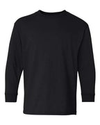 Gildan 5400B - Youth Heavy CottonTM Long Sleeve T-Shirt - Black
