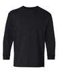 Gildan 5400B - Youth Heavy CottonTM Long Sleeve T-Shirt - Black