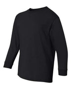 Gildan 5400B - Youth Heavy CottonTM Long Sleeve T-Shirt - Black
