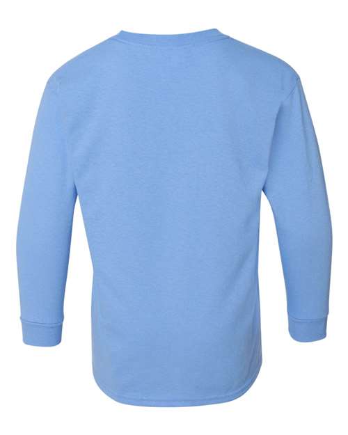 Gildan 5400B - Youth Heavy CottonTM Long Sleeve T-Shirt - Carolina Blue