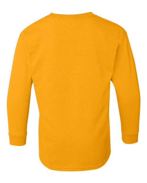 Gildan 5400B - Youth Heavy CottonTM Long Sleeve T-Shirt - Gold