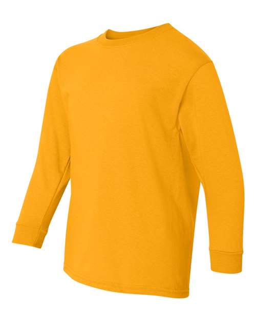 Gildan 5400B - Youth Heavy CottonTM Long Sleeve T-Shirt - Gold