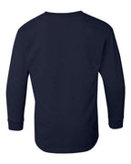 Gildan 5400B - Youth Heavy CottonTM Long Sleeve T-Shirt - Navy