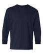 Gildan 5400B - Youth Heavy CottonTM Long Sleeve T-Shirt - Navy