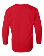 Gildan 5400B - Youth Heavy CottonTM Long Sleeve T-Shirt - Red