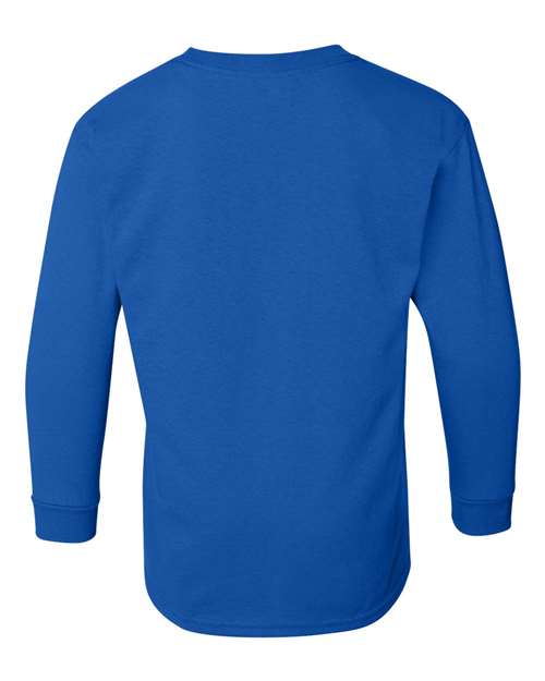 Gildan 5400B - Youth Heavy CottonTM Long Sleeve T-Shirt - Royal