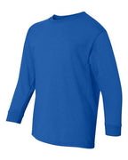 Gildan 5400B - Youth Heavy CottonTM Long Sleeve T-Shirt - Royal