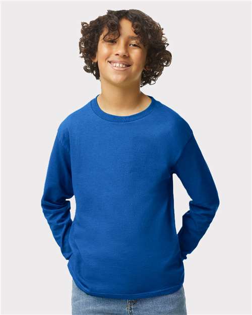 Gildan 5400B - Youth Heavy CottonTM Long Sleeve T-Shirt - Royal