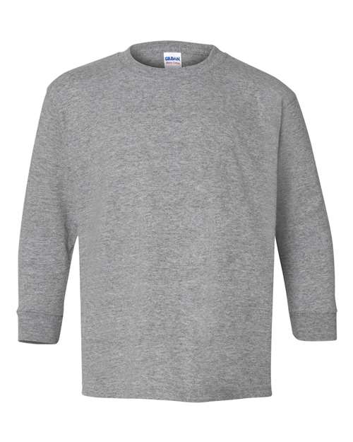 Gildan 5400B - Youth Heavy CottonTM Long Sleeve T-Shirt - Sport Grey