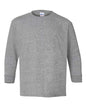 Gildan 5400B - Youth Heavy CottonTM Long Sleeve T-Shirt - Sport Grey
