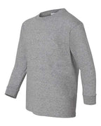Gildan 5400B - Youth Heavy CottonTM Long Sleeve T-Shirt - Sport Grey