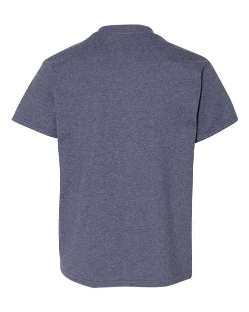 Gildan 5000B - Youth Heavy CottonTM T-Shirt - Heather Navy