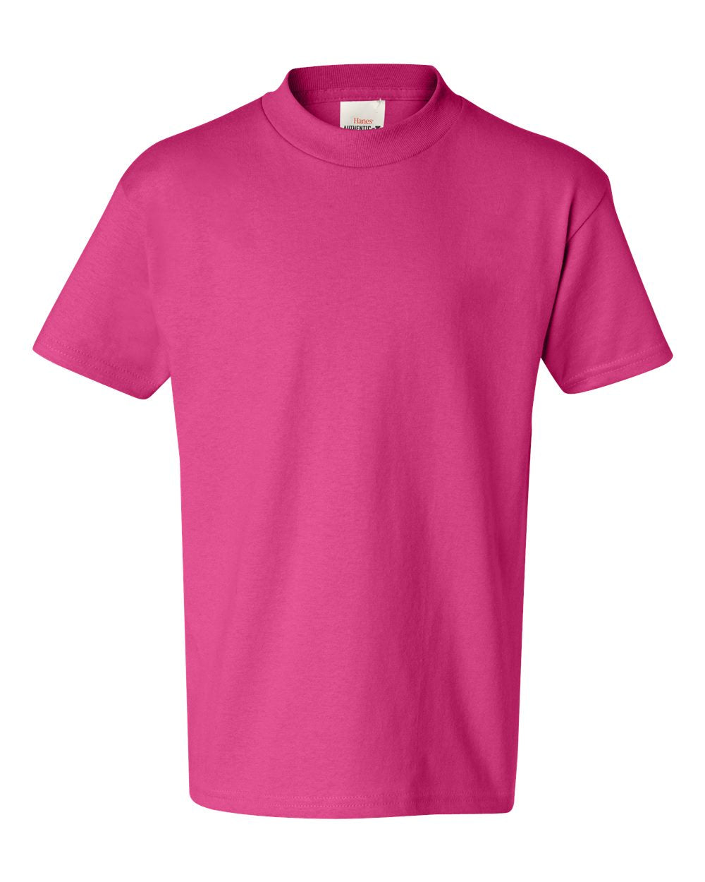 Hanes 5450 - Youth Authentic T-Shirt — Wow Pink (flat)