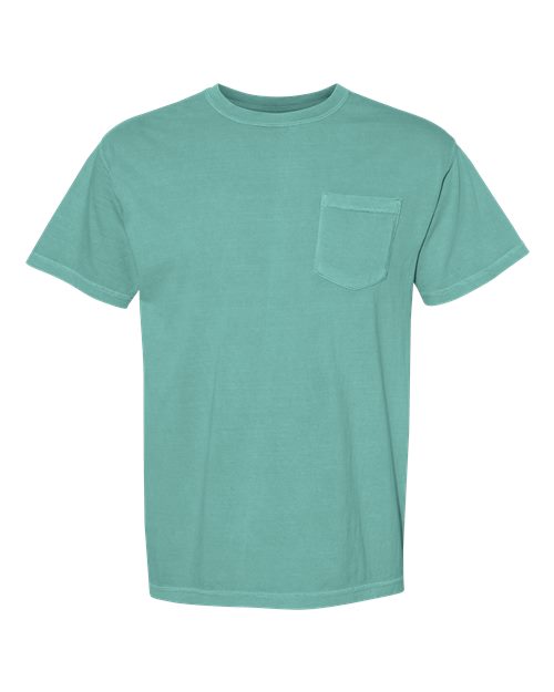 Comfort Colors 6030 - Unisex Garment-Dyed Heavyweight Pocket T-Shirt - Seafoam