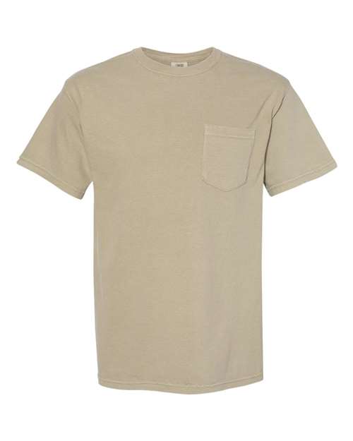 Comfort Colors 6030 - Unisex Garment-Dyed Heavyweight Pocket T-Shirt - Khaki