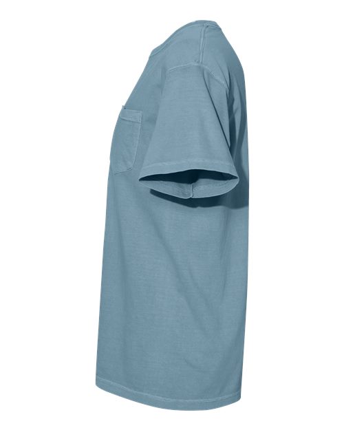 Comfort Colors 6030 - Unisex Garment-Dyed Heavyweight Pocket T-Shirt - Ice Blue