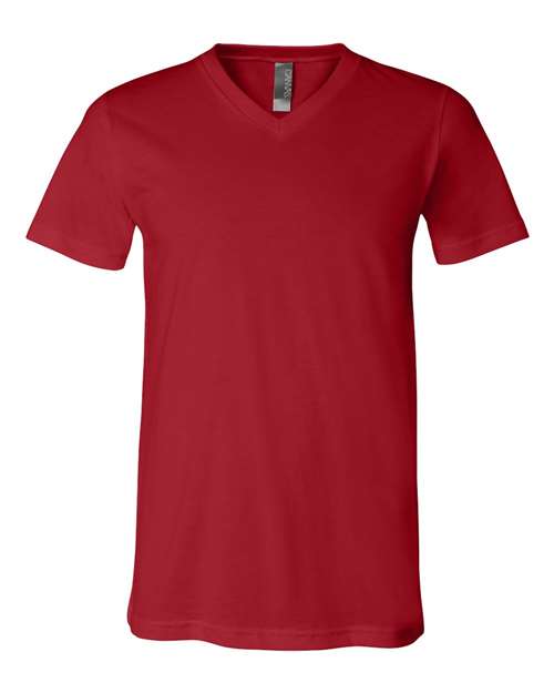 BELLA + CANVAS 3005 - Unisex Jersey V-Neck Tee - Canvas Red
