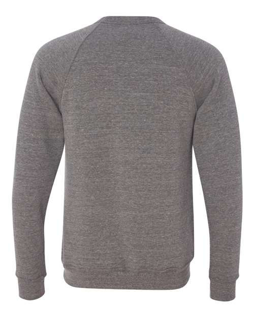 BELLA + CANVAS 3901 - Unisex Sponge Fleece Raglan Crewneck Sweatshirt - Grey Triblend