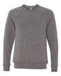 BELLA + CANVAS 3901 - Unisex Sponge Fleece Raglan Crewneck Sweatshirt - Grey Triblend