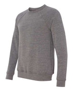 BELLA + CANVAS 3901 - Unisex Sponge Fleece Raglan Crewneck Sweatshirt - Grey Triblend