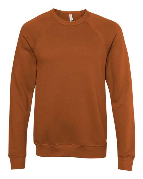 BELLA + CANVAS 3901 - Unisex Sponge Fleece Raglan Crewneck Sweatshirt - Autumn