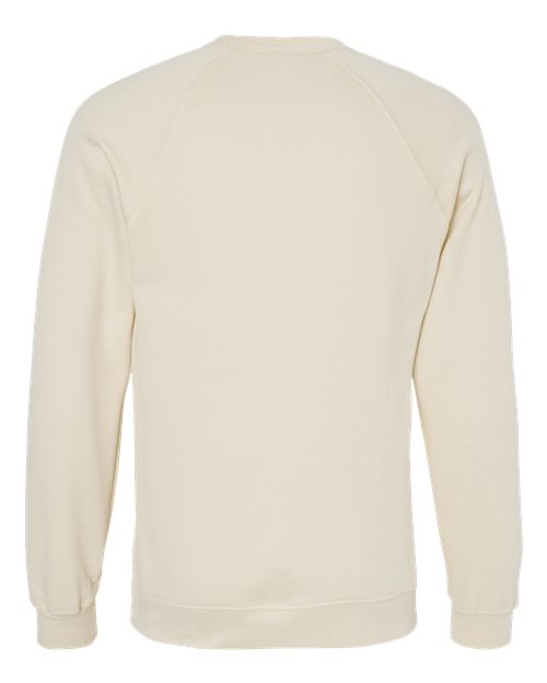 BELLA + CANVAS 3901 - Unisex Sponge Fleece Raglan Crewneck Sweatshirt - Natural