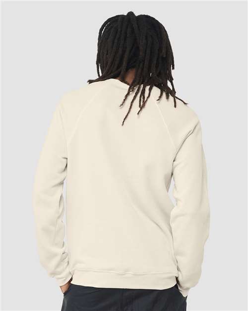 BELLA + CANVAS 3901 - Unisex Sponge Fleece Raglan Crewneck Sweatshirt - Natural