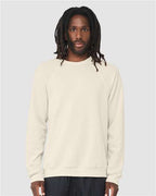 BELLA + CANVAS 3901 - Unisex Sponge Fleece Raglan Crewneck Sweatshirt - Natural