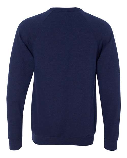 BELLA + CANVAS 3901 - Unisex Sponge Fleece Raglan Crewneck Sweatshirt - Navy Triblend