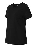 BELLA + CANVAS 6400 - Womens Relaxed Jersey Tee - Black