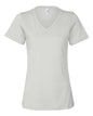 BELLA + CANVAS 6405 - Womens Relaxed Jersey V-Neck Tee - White