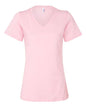 BELLA + CANVAS 6405 - Womens Relaxed Jersey V-Neck Tee - Pink