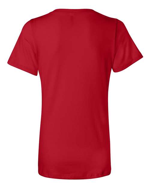 BELLA + CANVAS 6405 - Womens Relaxed Jersey V-Neck Tee - Red