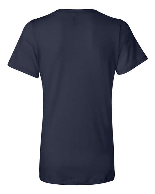 BELLA + CANVAS 6405 - Womens Relaxed Jersey V-Neck Tee - Navy