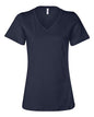 BELLA + CANVAS 6405 - Womens Relaxed Jersey V-Neck Tee - Navy