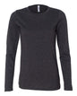 BELLA + CANVAS 6450 — Women’s Relaxed Jersey Long Sleeve Tee — Dark Grey Heather