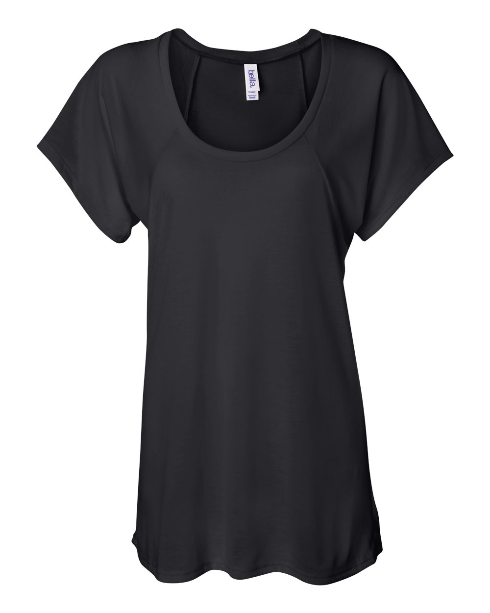 BELLA + CANVAS 8801 — Women’s Flowy Raglan Tee — Black