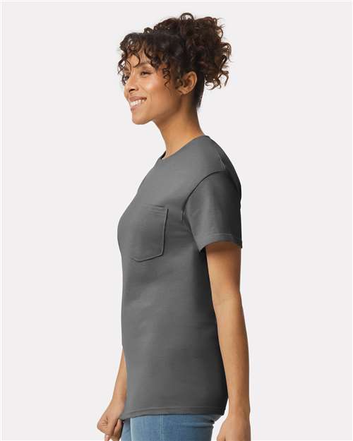 Gildan 2300 - Unisex Ultra Cotton Pocket T-Shirt - Charcoal