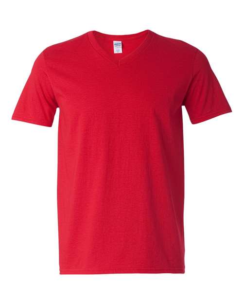 Gildan 64V00 - Unisex Softstyle V-Neck T-Shirt - Cherry Red