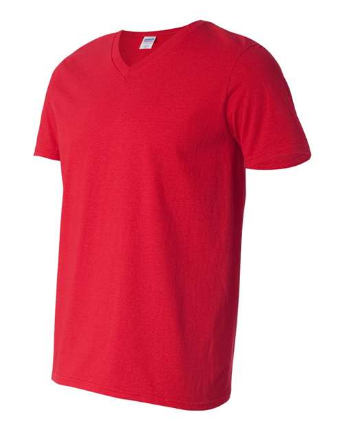 Gildan 64V00 - Unisex Softstyle V-Neck T-Shirt - Cherry Red