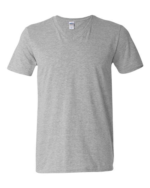 Gildan 64V00 - Unisex Softstyle V-Neck T-Shirt - Sport Grey
