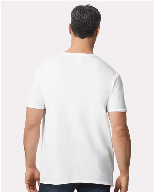 Gildan 64V00 - Unisex Softstyle V-Neck T-Shirt - White