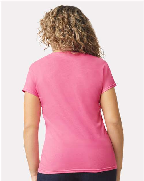 Gildan 64V00L - Women's Softstyle V-Neck T-Shirt - Azalea