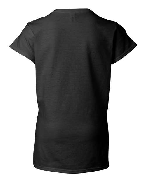 Gildan 64V00L - Women's Softstyle V-Neck T-Shirt - Black