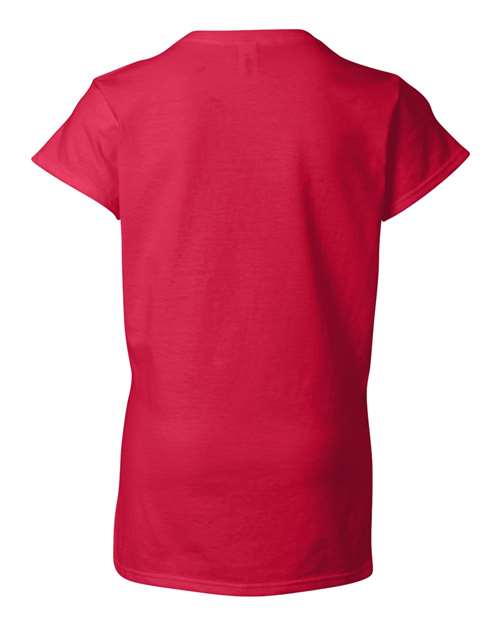 Gildan 64V00L - Women's Softstyle V-Neck T-Shirt - Cherry Red
