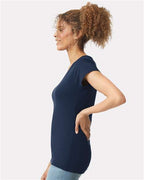 Gildan 64V00L - Women's Softstyle V-Neck T-Shirt - Navy