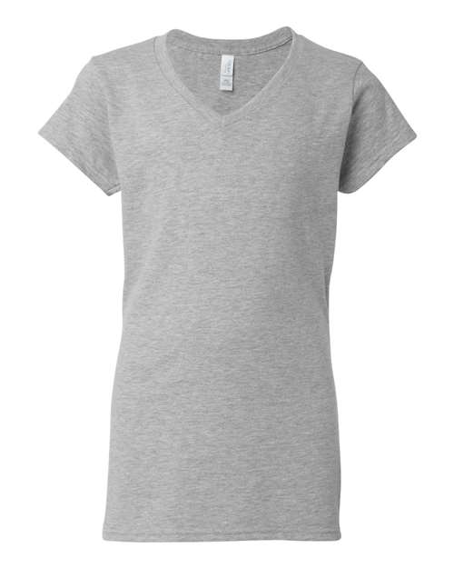 Gildan 64V00L - Women's Softstyle V-Neck T-Shirt - Sport Grey