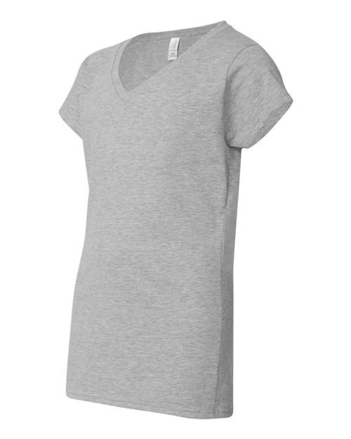 Gildan 64V00L - Women's Softstyle V-Neck T-Shirt - Sport Grey